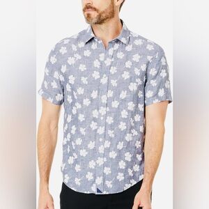 UNTUCKit Linen Short Sleeve Button Down Bonner Shirt